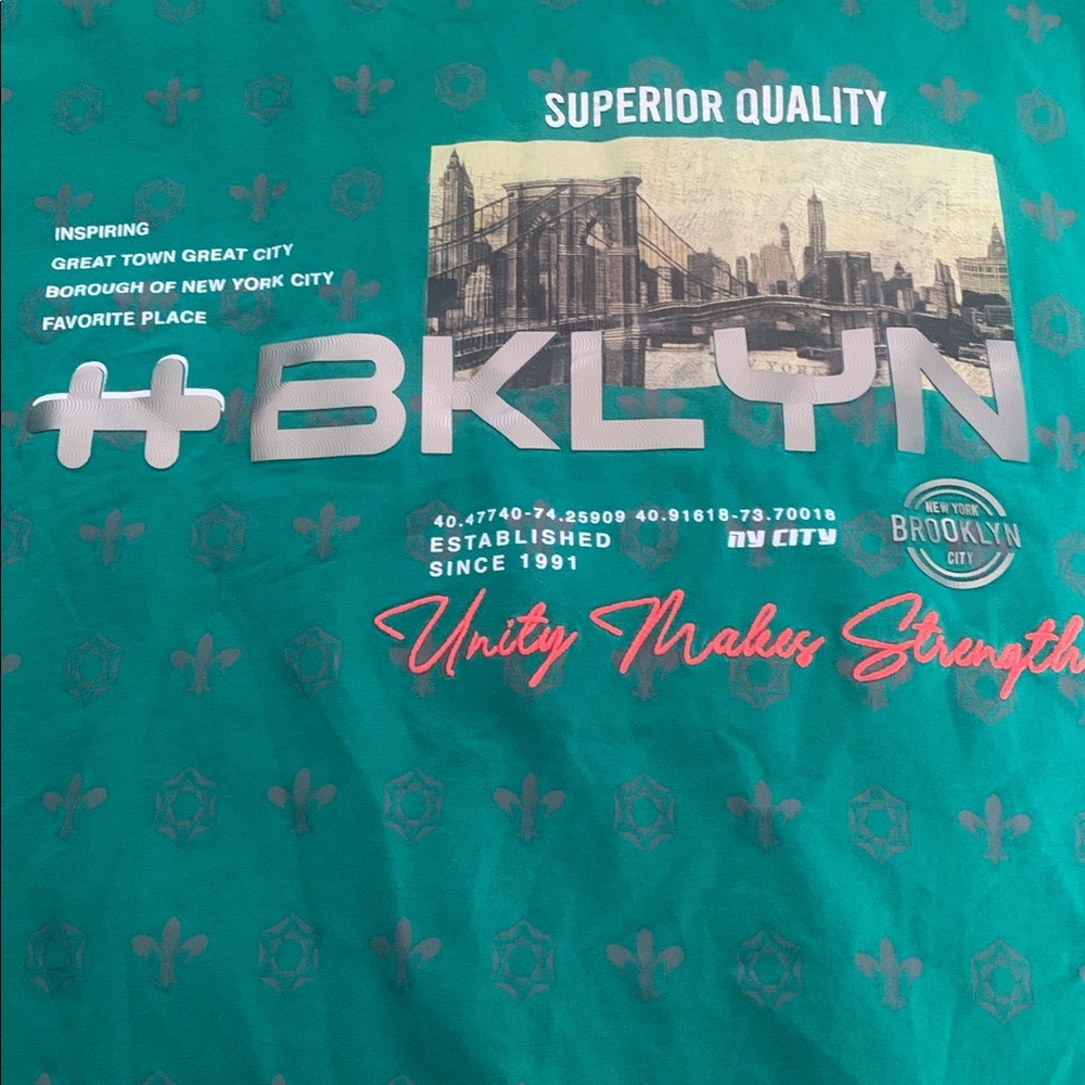 Brooklyn Graphic Tee in Teal